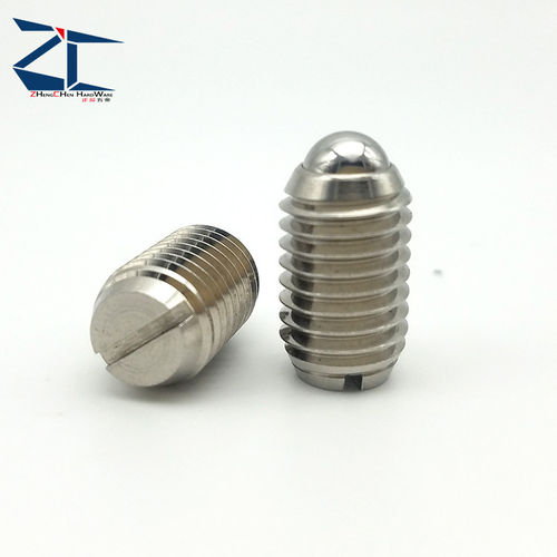 不锈钢一字型波仔螺丝 弹弓销 球头柱塞（ZC103-3) M12 16 20 24