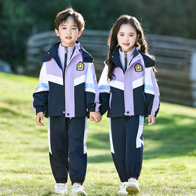 小学生班服春秋装三件套运动服