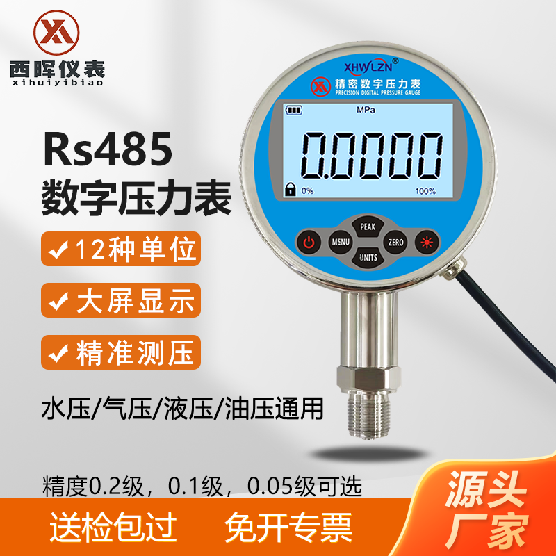 rs485高精度精密数显压力表西晖