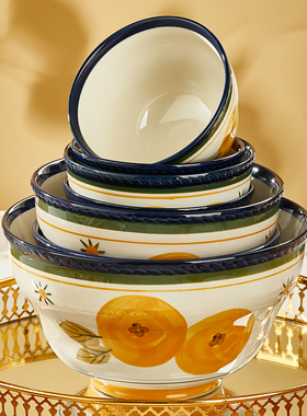 胖DL同款碗盘碟陶瓷餐具2025新款釉下彩可微波加厚饭碗菜盘家用