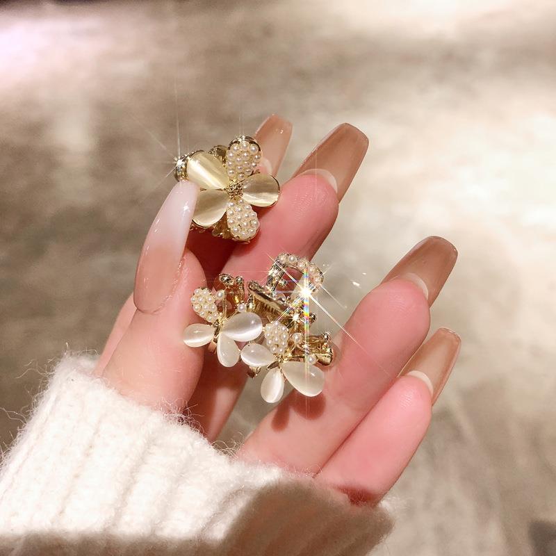 貓眼石蝴蝶花朵小號后腦