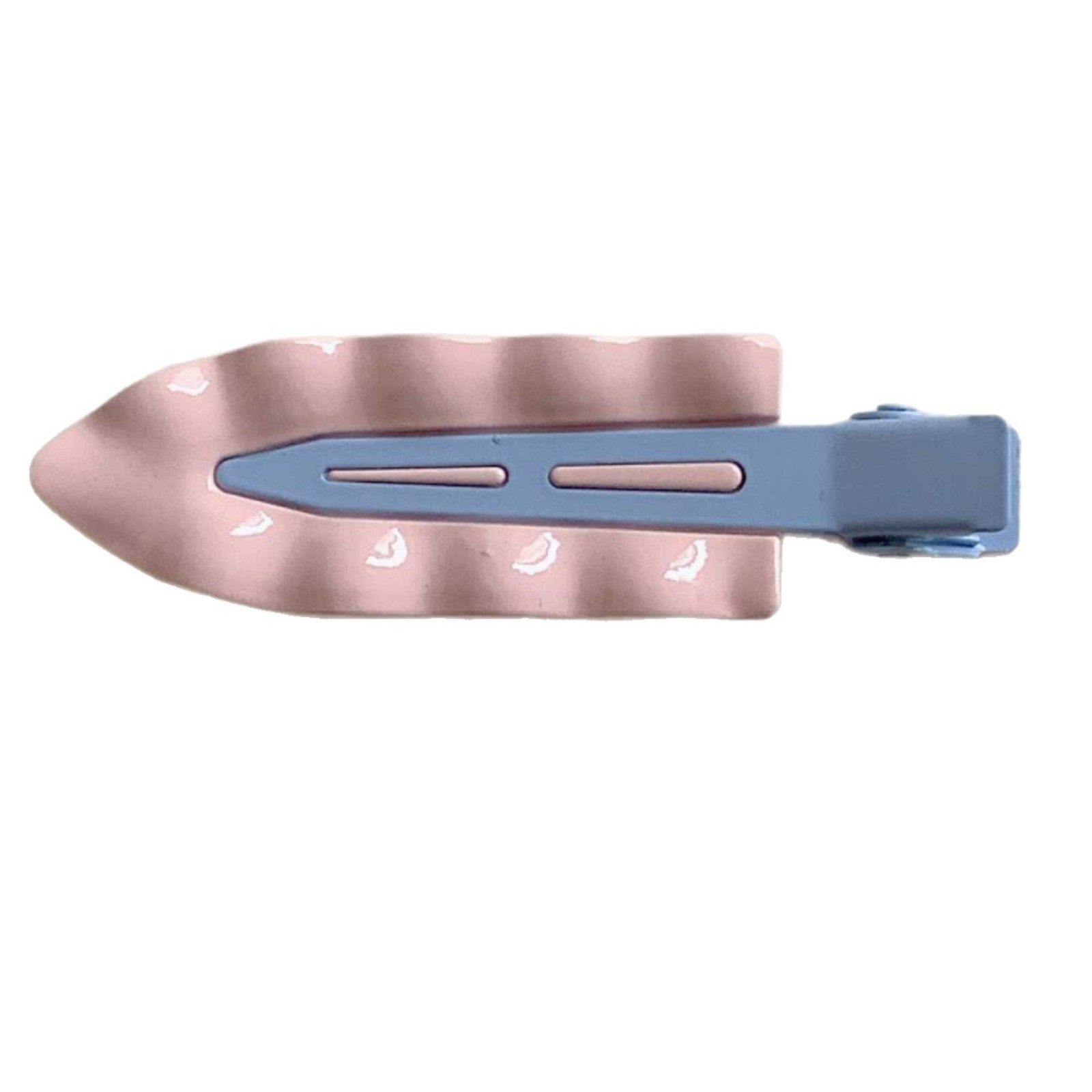 奶油色金属波浪无痕发夹女韩系刘海边夹发卡气质碎发鸭嘴夹子头饰