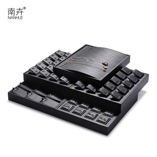 南卉高档珠宝展示盘项链戒指耳钉饰品收纳托盘柜台直播首饰看货盘