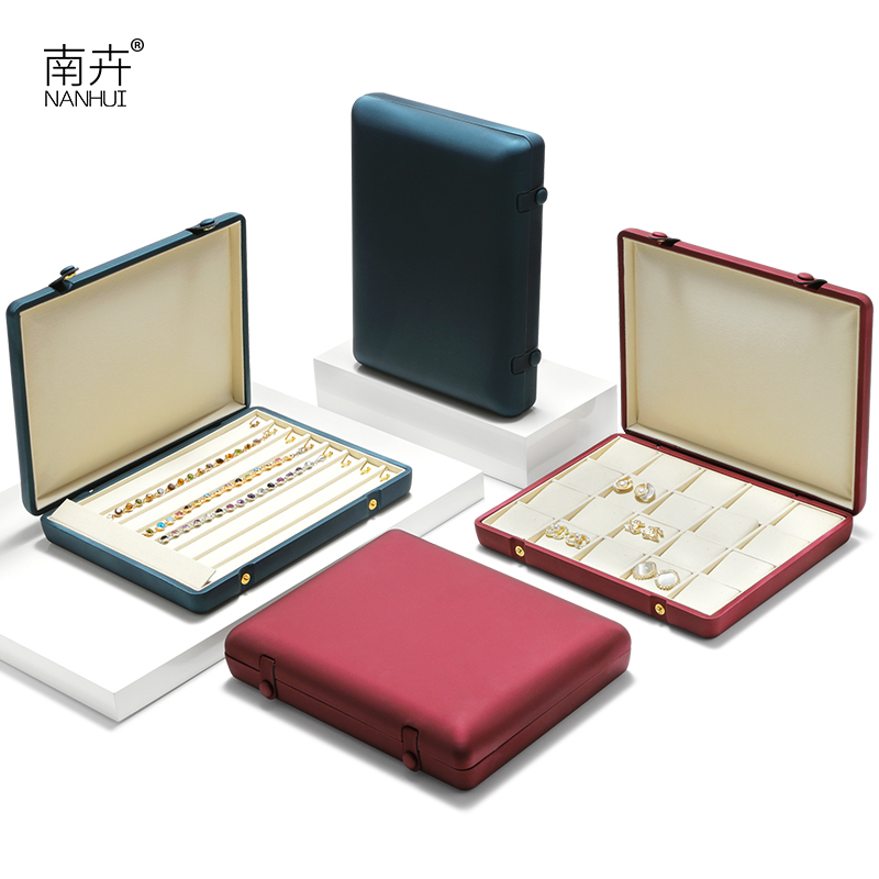 南卉双排扣翻盖首饰看货盘