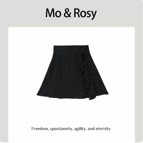 MO&ROSY【小浪花间】时尚波点元素半身裙MR525D009