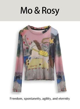 【入驻首秀】MO&ROSY【雨后初晴】圆领百搭个性上衣MR327C003