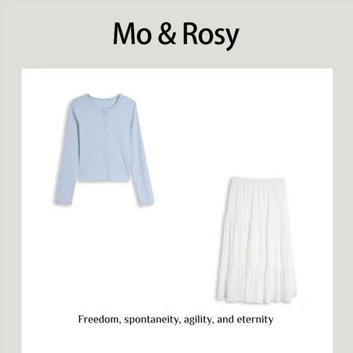MO&ROSY【花田有约】百搭气质简约套装 MR512W034