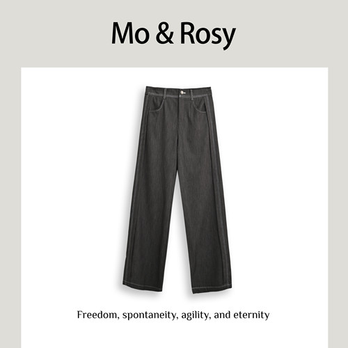 【入驻首秀】MO&ROSY【画报美人】休闲百搭松紧腰裤MR327L013