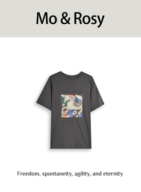 MO&ROSY 【绿野仙踪】圆领百搭印花短袖  MR327J022