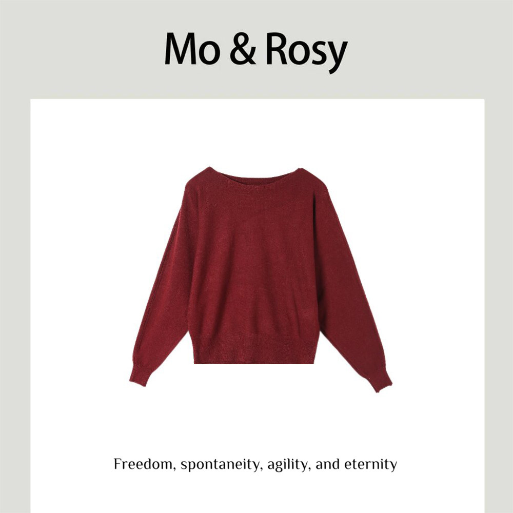 MO&ROSY【少女情话】  百搭个性圆领针织上衣MR821D056
