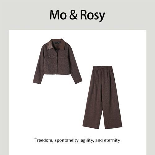MO&ROSY【蓝调唱片】 百搭撞色个性套装MR821L095