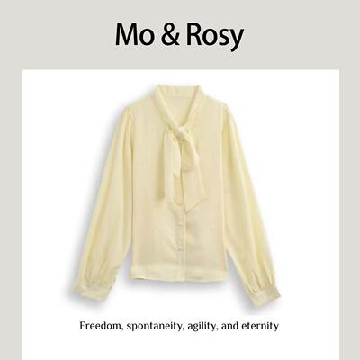【入驻首秀】MO&ROSY【极光之舞】个性绑带气质衬衣MR327W001
