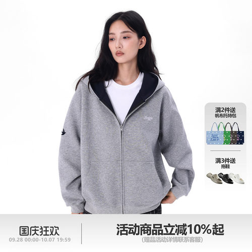 LMLSTUDIOS空气层连帽开衫卫衣