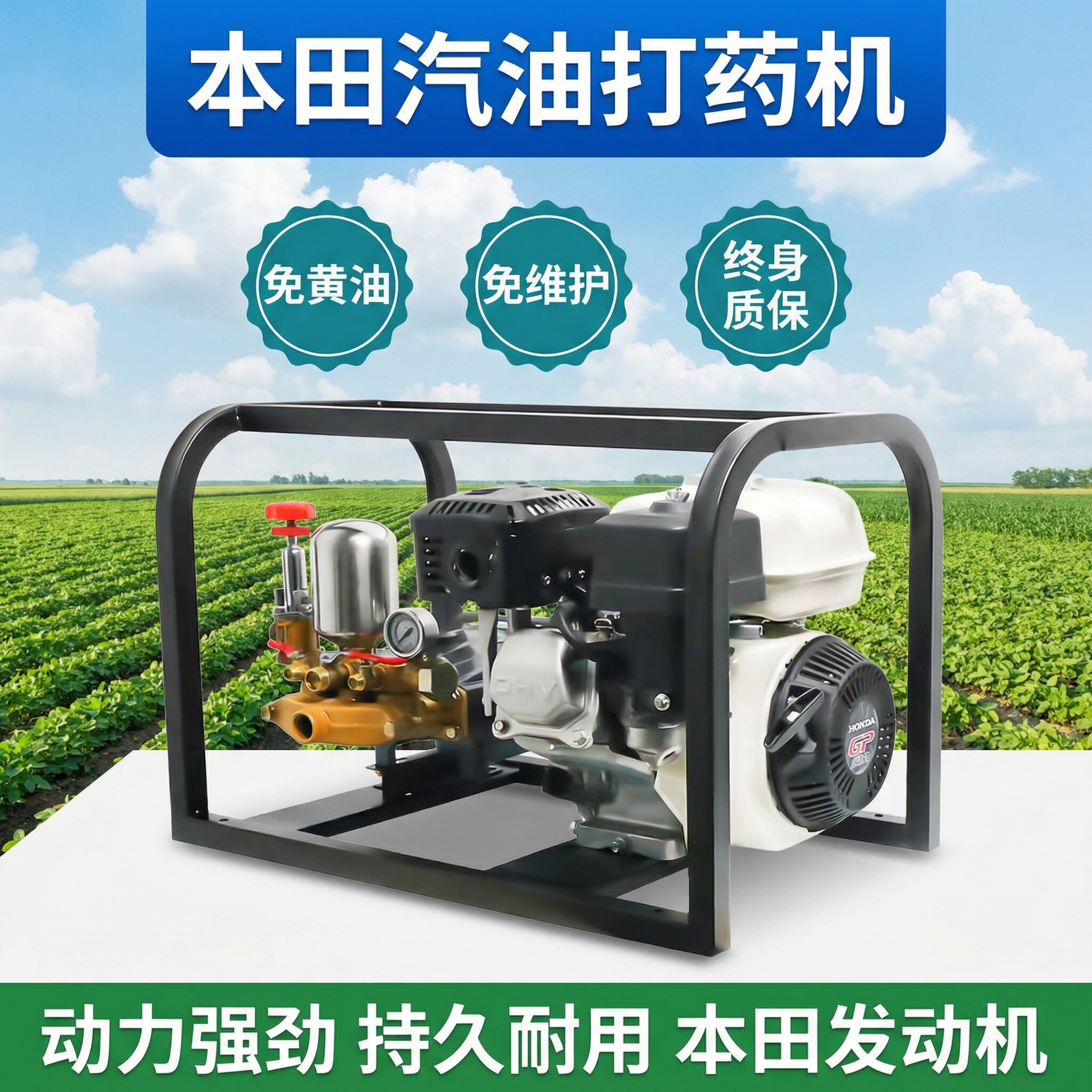 进口本田汽油高压农用果园打药机