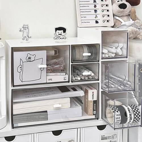 Storage box office plastic wardrobe clothing sorting box收纳
