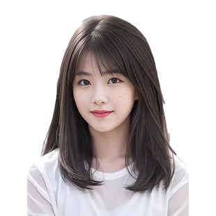 假发女长发时尚减龄锁骨发齐肩短发造型仿真发全真人发自然全头套