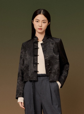 东方甄选新中式望方旬外套女长袖短款国风上衣女装早秋穿搭秋装