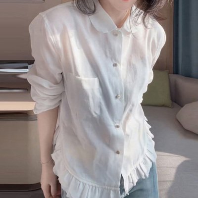 衬衫女高级感轻奢减龄洋气上衣