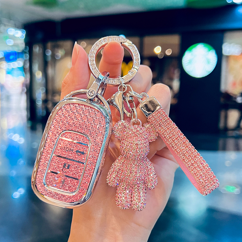 适用于本田crv钥匙套xrv雅阁urv皓影hrv十一代思域型格英仕派飞度