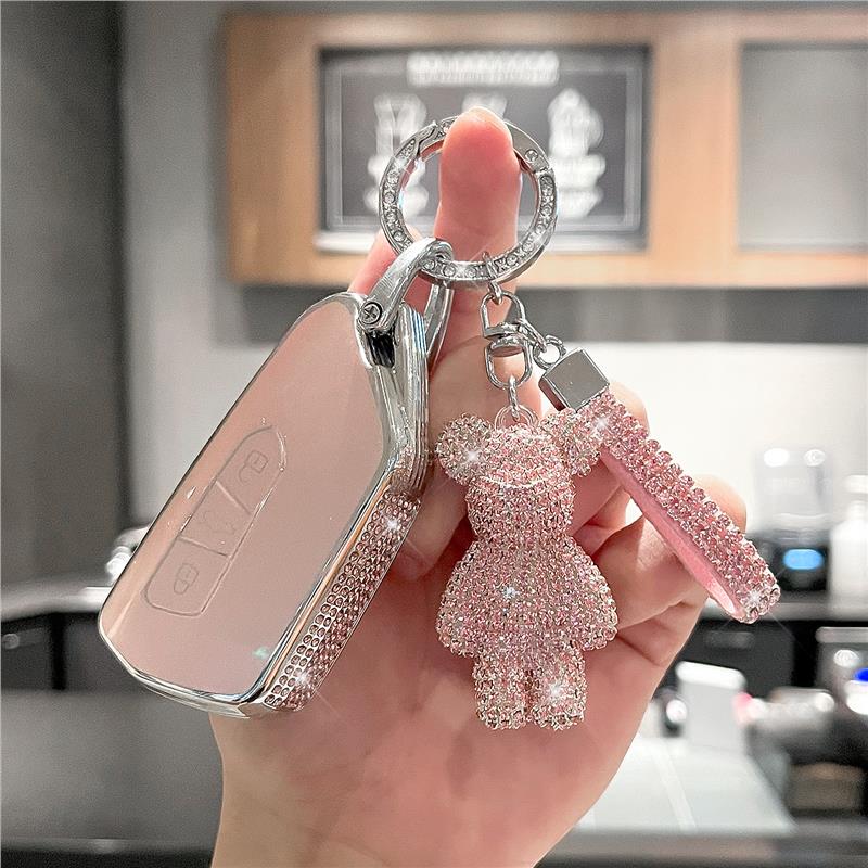 适用大众钥匙套凌度途观L朗逸探岳速腾宝来帕萨特CC迈腾车壳扣女