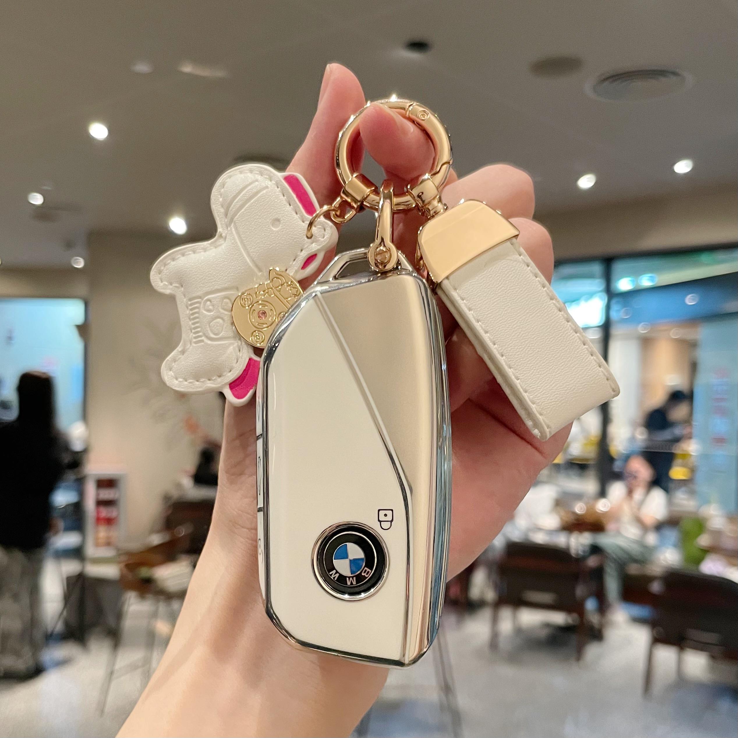 适用宝马X5钥匙套24款新X1/X7包7系735li/iX/XM/X6/iX车保护壳扣