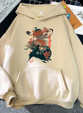 Casual loose simple hooded sweater休闲宽松简约套头连帽卫衣女