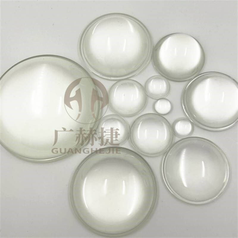 LED灯珠 强光手电筒专用玻璃透镜30/38/44/50/57/67/77/mm凸透镜