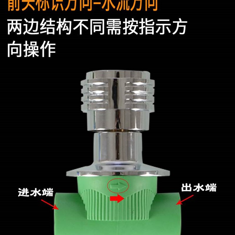 4分6分PPeR暗阀快开自来水管开关止水总阀门2025PPR水管配件暗装