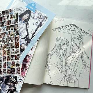 动漫魔道祖师手绘本马克笔绘画本B5漫画纸空白素描本上色临摹线稿