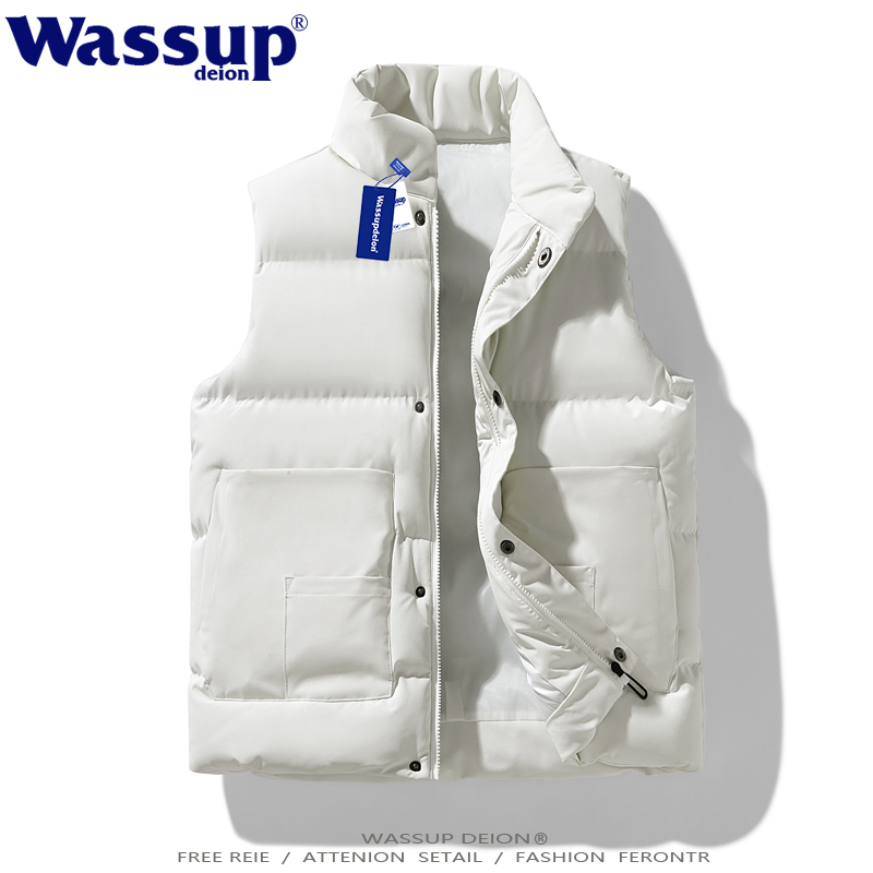 立领羽绒棉马甲男秋冬季保暖背心