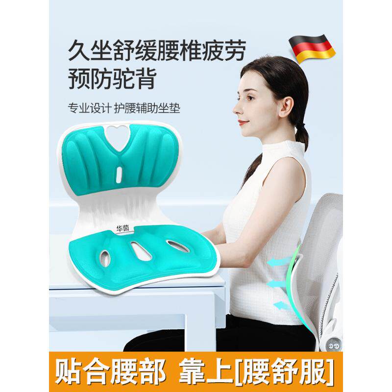 德国女士久坐神器腰疼护腰腰部支撑靠垫上班专用腰托坐月子靠背部