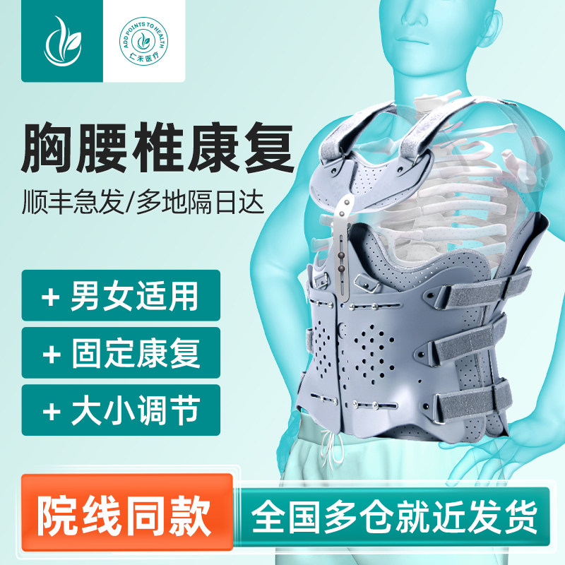 医用胸腰椎固定支具肋骨骨折手术胸椎压缩性脊柱带腰部板可调护具