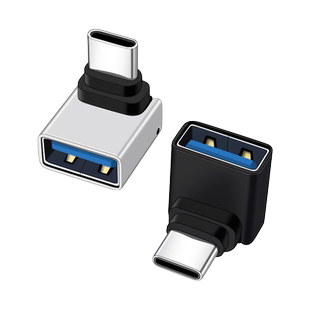 适用AITO问界M5华为汽车M7车载配件阿维塔11车内接口T阿尔法S充电转接头Type C转USB弯头转换器U盘手机数据线