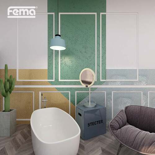 新品德国FEMA/菲玛仿石漆艺术漆墙面漆涂料室内墙面微水泥艺术漆