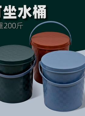 尿桶带盖大人防臭痰盂尿盆女家用卧室女士用的便壶尿壶小便桶水桶