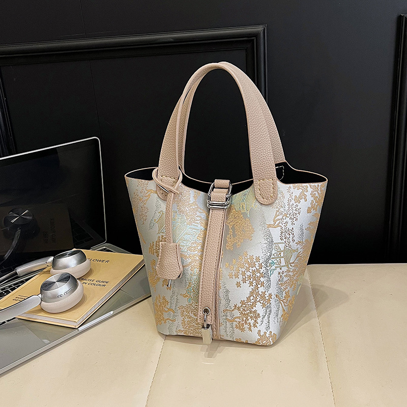 新水桶包diy手工编织包包自制材料手缝菜篮子送朋友礼物