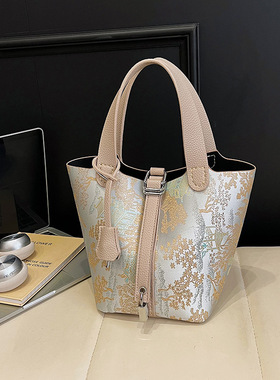 新水桶包diy手工编织包包自制材料手缝菜篮子送朋友礼物