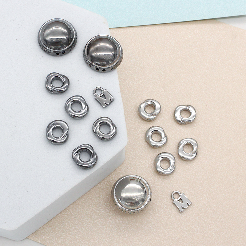 枪黑色圆形M字母磁吸扣套装