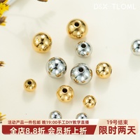 鈦鋼精拋電鍍鏡面圓形隔珠通孔
