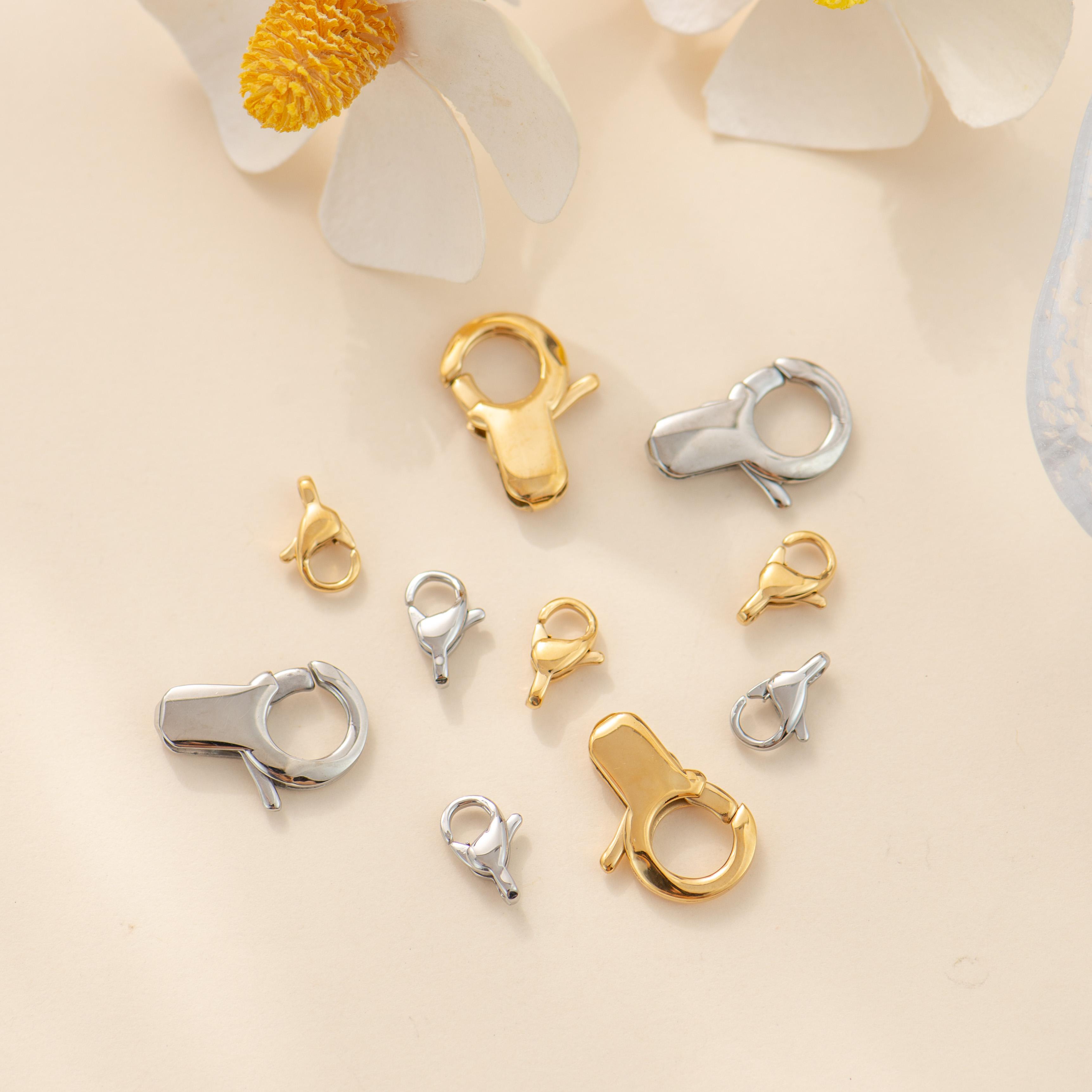 钛钢镀18K手铐形龙虾扣