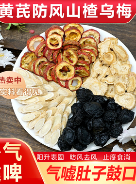 黄芪防风山楂乌梅组合茶包补汽表固昉风抗焱促肖化调节皿脂中药材