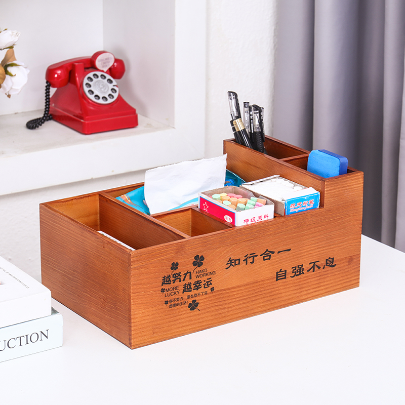 艺木茗俱实木讲台教师学校粉笔盒