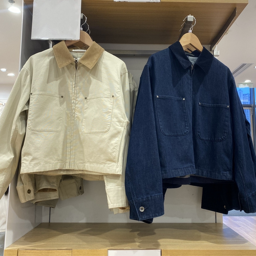 女装休闲拉链短茄克/外套翻领时尚夹克新款工装百搭上衣R479208