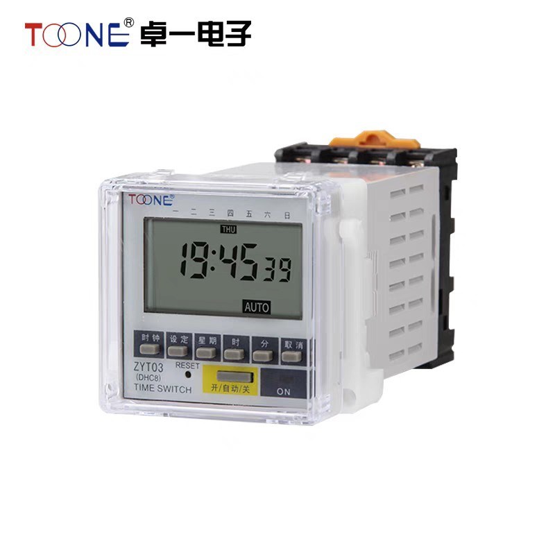 卓一ZYT03面板循环电源电子时间定时器微电脑时控开关控制器220V