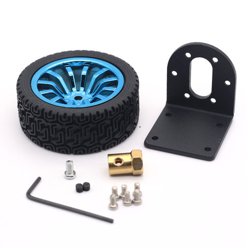 ASLONG JGB37减速马达固定套装 智能车轮37mm固定架6mm联轴器DIY