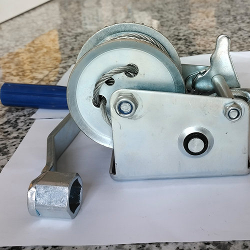 自锁家用不锈钢绞盘手动手摇式绞车双向小型起重升降牵引吊机工厂