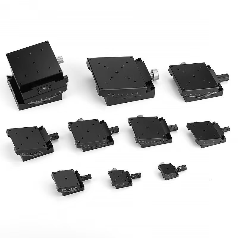 光学倾斜弧形角度微调整架滑台 GFG40-25 精密手动位移平台