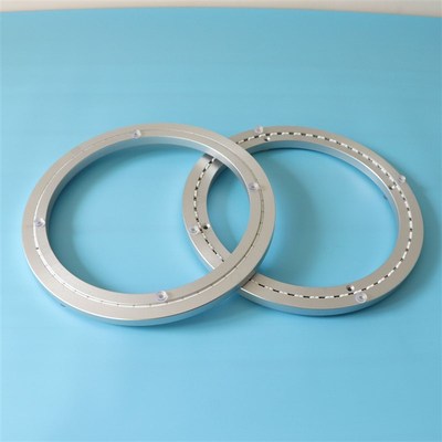 消音铝合金转盘轴承 玻璃大理石餐桌转盘底座 展示架静音转盘底座