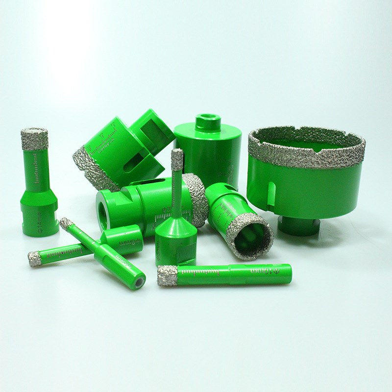 M14钎焊金刚石开孔器石材瓷砖玻璃花岗岩大理石钻头角磨机孔钻
