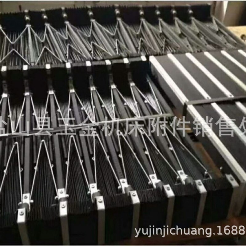 龙门铣风琴防护罩 拉筋拉簧尼龙滑轮风琴防尘罩机床青稞纸防护罩